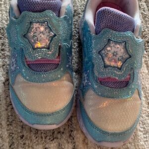 Disney Blue Glitter Snowflake Sneakers frozen